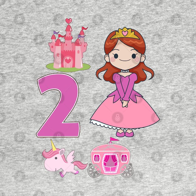 2nd birthday  Princess Castle Unicorn Carriage by KrasiStaleva